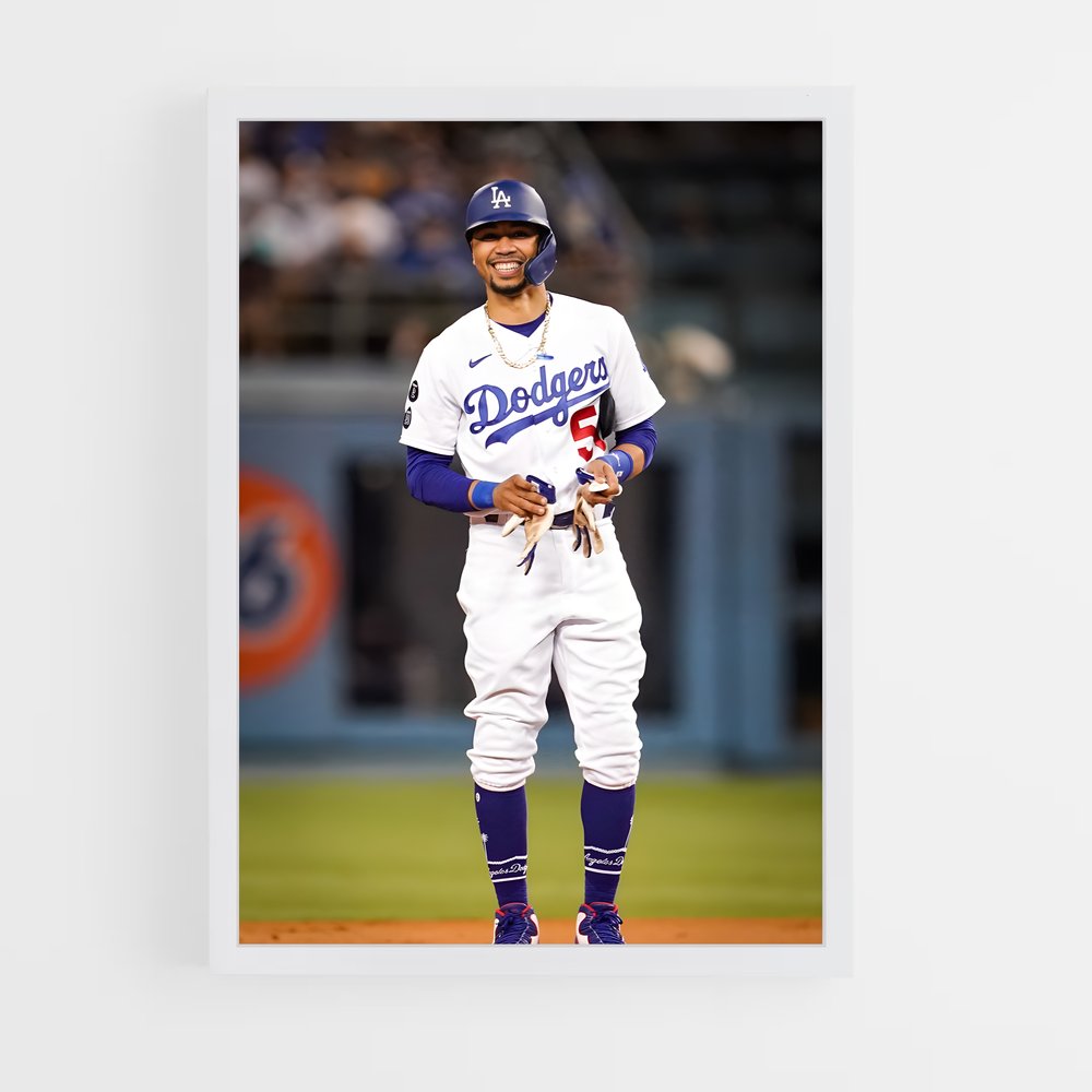 Poster Mookie betts – affiche Baseball (vue 3)